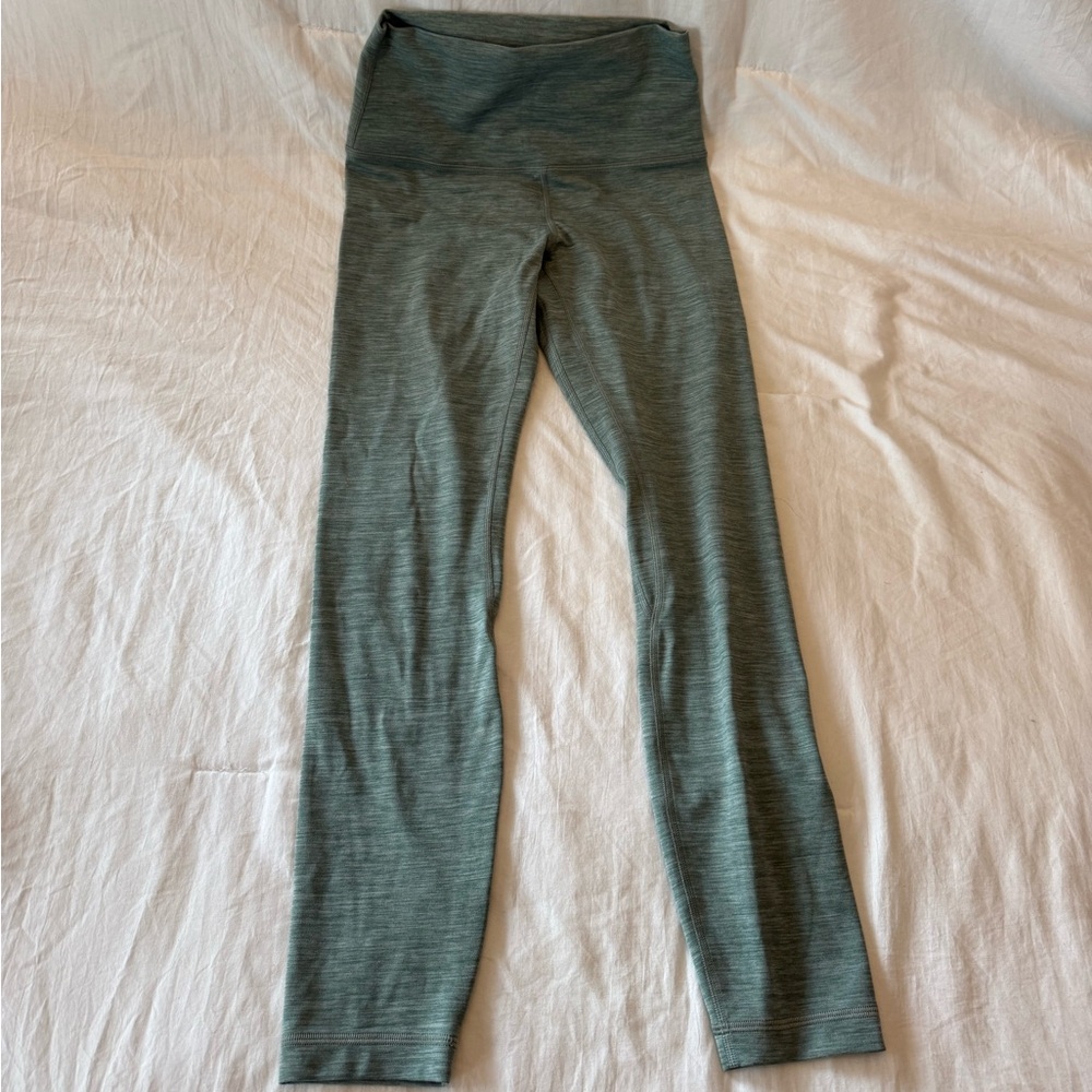 Lululemon Heathered Greenish blue Leggings